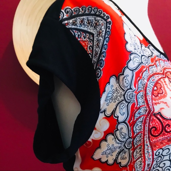 Beautiful Daniel Rainn Mixed Media Top Small - Picture 4 of 8